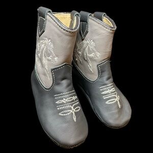 Montreal INFANT  SOFT SOLE COWBOY BOOTS horse embroidery
